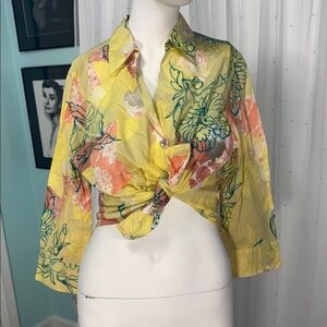 Vtg Caribbean Joe tropical button down